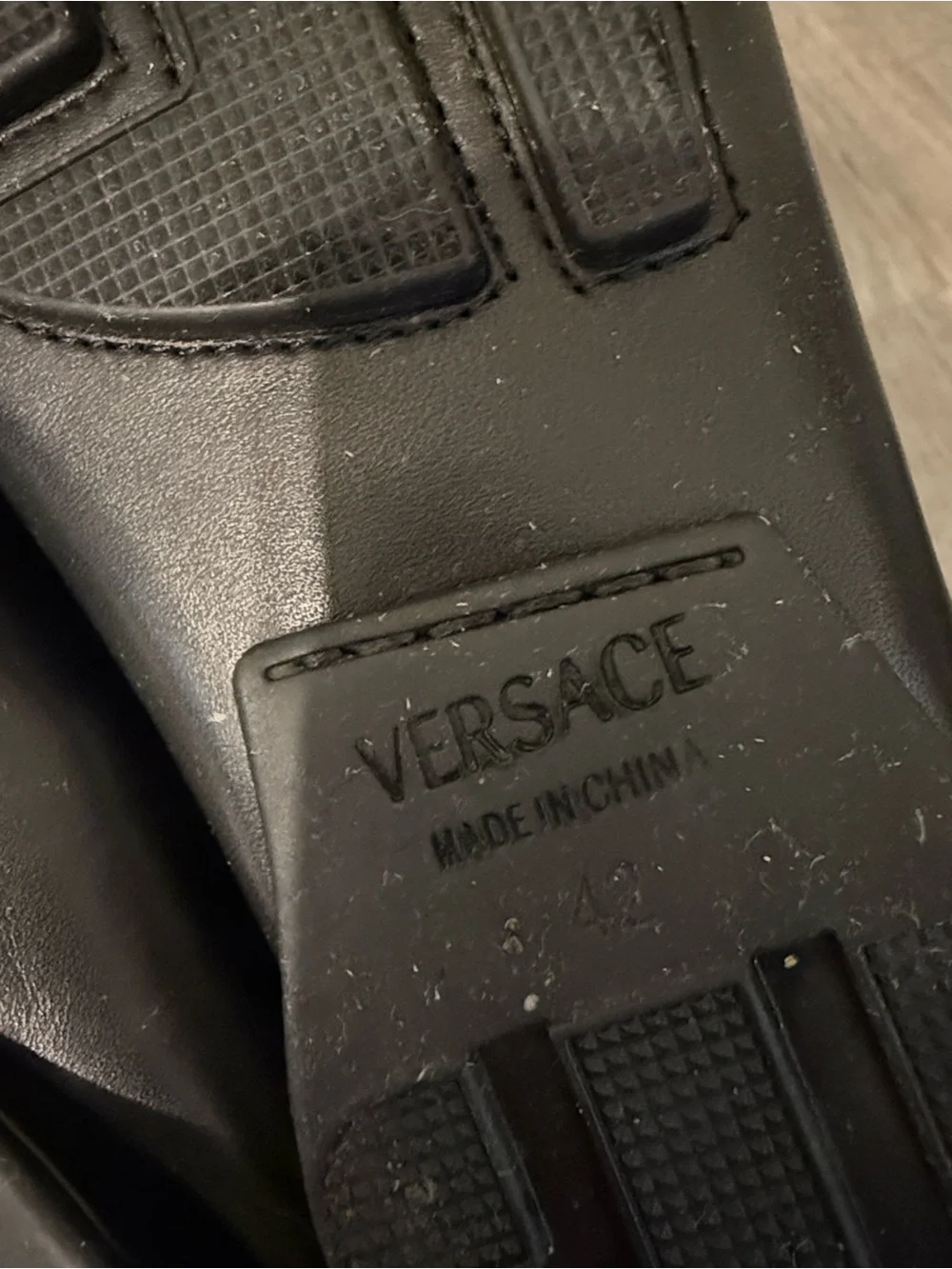 Authentic Versace leather dress loafers